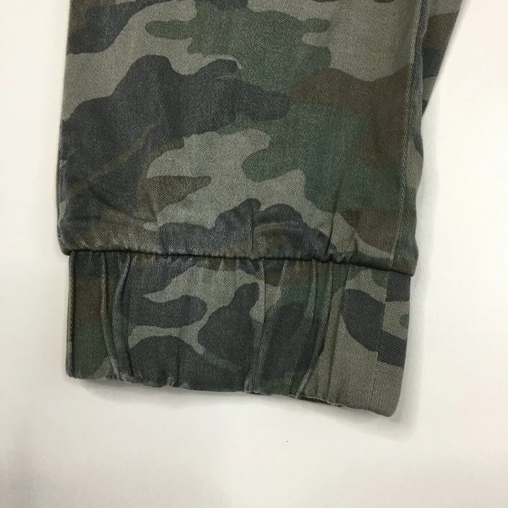 BELLA DAHL Anthropologie Green Mix Multi-Color Camo Print Jogger Pant - Picture 8 of 10